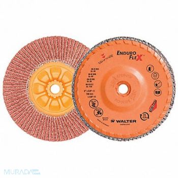 WALTER SURFACE TECHNOLOGIES Fiber Disc 6 in Dia 5/8in Arbor 40 Grit, 249M17