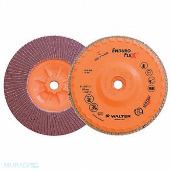 WALTER SURFACE TECHNOLOGIES Fiber Disc 6 in Dia 5/8in Arbor 60 Grit, 249M18