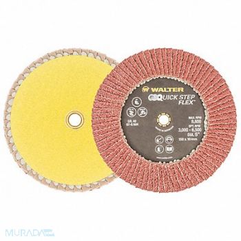 WALTER SURFACE TECHNOLOGIES Flexible Finish Flap Disc 6 40g, 249P47