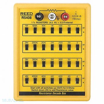 REED INSTRUMENTS Resistance Decade Box 3 Binding Posts, 249Z62