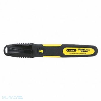 STANLEY Marker Black Chisel Tip PK2, 24A370