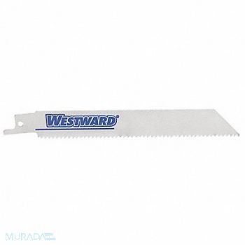 WESTWARD Reciprocating Saw Blade TPI 8/12 PK5, 24A565