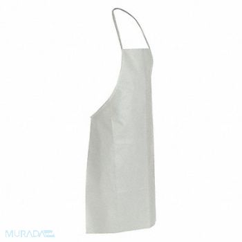DUPONT Disposable Bib Apron Wht Tyvek(R) PK100, 52XJ34