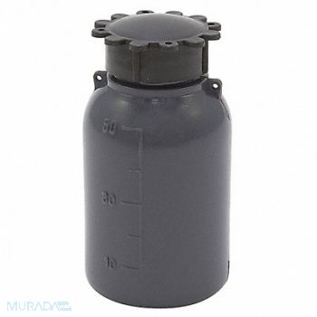 DYNALON Bottle 50mL Plastic Narrow PK50, 24AM91