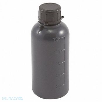 DYNALON Bottle 125mL Plastic Narrow PK50, 24AM92