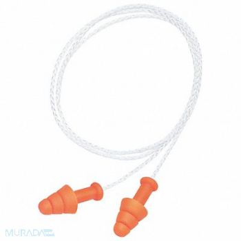HONEYWELL HOWARD LEIGHT Ear Plugs Corded Flanged 25dB PK100, 24C176
