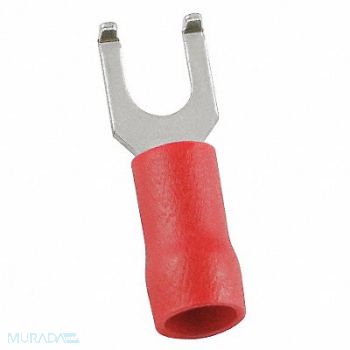 POWER FIRST Fork Terminal Tin Copper Red PK100, 24C915