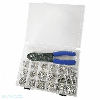 POWER FIRST Wire Terminal Kit Cu None 22 AWG 10 AWG, 24C973