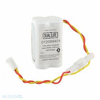 DUAL-LITE Battery 4.8V 168hr 1 35/64in Crimp, 24D679