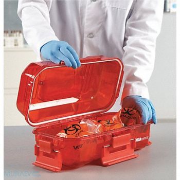 HEATHROW SCIENTIFIC Utility Carrier Polycarbonate Red, 24EN31