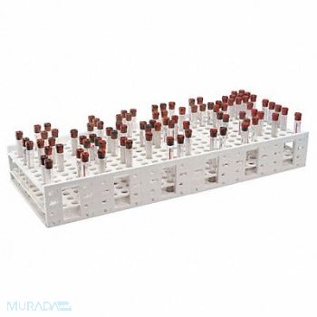 HEATHROW SCIENTIFIC Test Tube Rack Polypropylene Blue, 24EN51