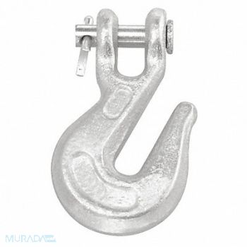 CAMPBELL Hook 1/4 in 2600 lb Clevis Carbon Steel, 49JN55