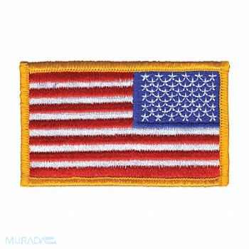 HEROS PRIDE Embroidered Patch U.S. Flag Dark Gold, 24GR22