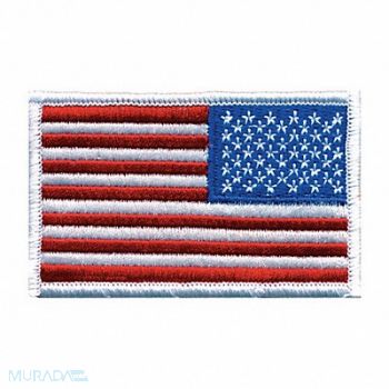 HEROS PRIDE Embroidered Patch U.S. Flag White, 24GR23