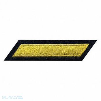 HEROS PRIDE Embrdrd Patch Hashmark Md Gold/Navy Flt, 24GR47