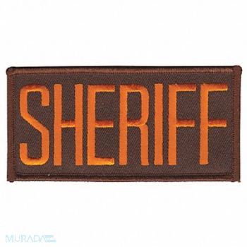 HEROS PRIDE Embrdrd Patch Sheriff Drk Gold on Brown, 24GR62