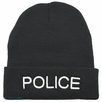 HEROS PRIDE Police Watch Cap Beanie Black Universal, 24GR76