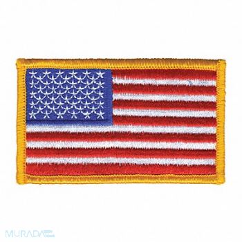 HEROS PRIDE Embroidered Patch U.S. Flag Dark Gold, 24GR85