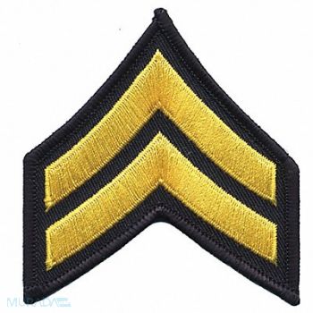 HEROS PRIDE Embrdrd Patch CPL Medium Gold on Blck PR, 24GR87