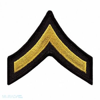 HEROS PRIDE Embrdrd Patch PFC Medium Gold on Blck PR, 24GR88