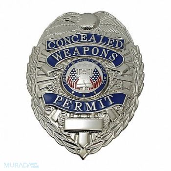 HEROS PRIDE Metal Badge Concealed Weapons Permit, 24GT06