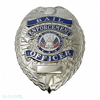 HEROS PRIDE Metal Badge Bail Enf Officer - Oval Nckl, 24GT10