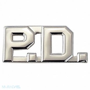 HEROS PRIDE Metal Rank Insignia P.D. Nickel PR, 24GT22