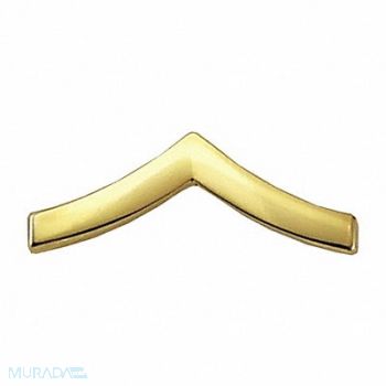 HEROS PRIDE Metal Rank Insignia PVT. Chevron Gold PR, 24GT31