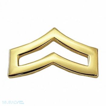 HEROS PRIDE Metal Rank Insignia CPL. Chevron Gold PR, 24GT33