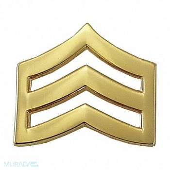 HEROS PRIDE Metal Rank Insignia SGT. Chevron Gold PR, 24GT37
