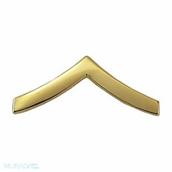 HEROS PRIDE Metal Rank Insignia PVT. Chevron Gold PR, 24GT47