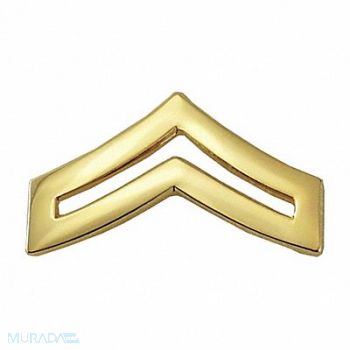 HEROS PRIDE Metal Rank Insignia CPL. Chevron Gold PR, 24GT49