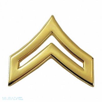 HEROS PRIDE Metal Rank Insignia CPL. Chevron Gold PR, 24GT69