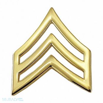 HEROS PRIDE Metal Rank Insignia SGT. Chevron Gold PR, 24GT71