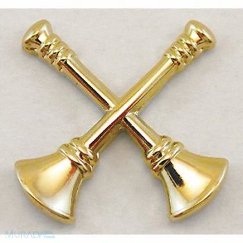 HEROS PRIDE Metal Rank Insignia Fire Bugles Gold PR, 24GT77
