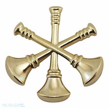 HEROS PRIDE Metal Rank Insignia Fire Bugles Gold PR, 24GT79