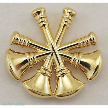 HEROS PRIDE Metal Rank Insignia Fire Bugles Gold PR, 24GT81