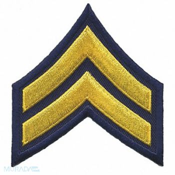 HEROS PRIDE Embrdrd Patch CPL Med Gold/Navy Blue PR, 24GU06