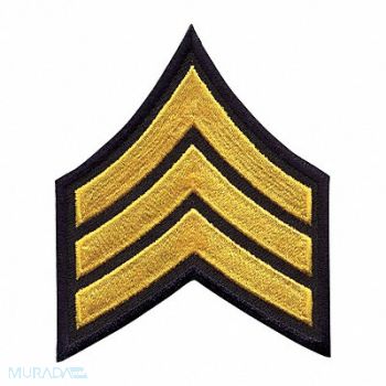 HEROS PRIDE Embrdrd Patch SGT Gold/Midnight Navy PR, 24GU14