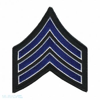 HEROS PRIDE Embrdrd Patch SGT Royal Blue/Wht/Blck PR, 24GU20