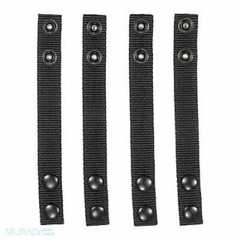 HEROS PRIDE Belt Keeper Standard Black 2-1/4 in PK4, 24GU46