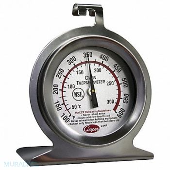 COOPER ATKINS Food Srvc Thermometer Oven 100 to 600 F, 3LRD1