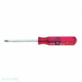 XCELITE 1/8Inx3In Round Pocket Clip Screwdriver, 24J627