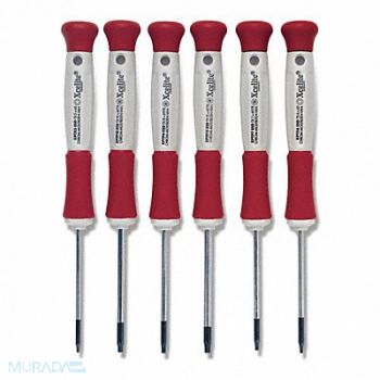 XCELITE 6Piece Precision Torx Screwdriver, 24J686