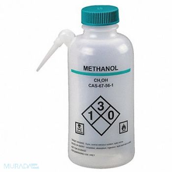 LAB SAFETY SUPPLY Wash Bottle 500mL Integrated Spout PK4, 24J884