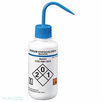 LAB SAFETY SUPPLY Wash Bottle 500mL Standard Spout PK6, 24J896