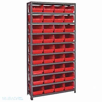 QUANTUM STORAGE SYSTEMS G6988 Bin Shlvng 12inx75inx36in Red, 24K023