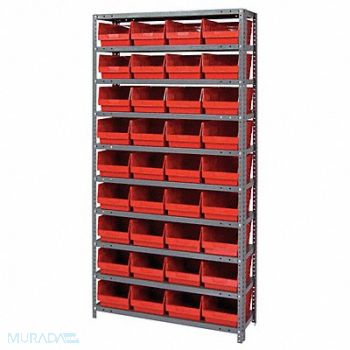 QUANTUM STORAGE SYSTEMS G6996 Bin Shlvng 18inx75inx36in Red, 24K031