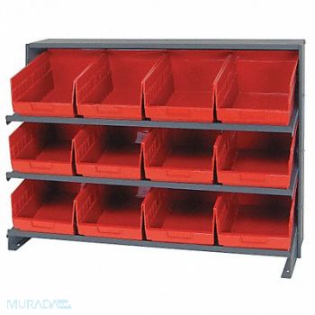QUANTUM STORAGE SYSTEMS G7014 Bench Pick Rack 12x27x36in Red, 24K039