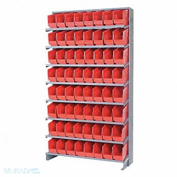 QUANTUM STORAGE SYSTEMS G7016 Pick Rack 12inx64inx36in Red, 24K041